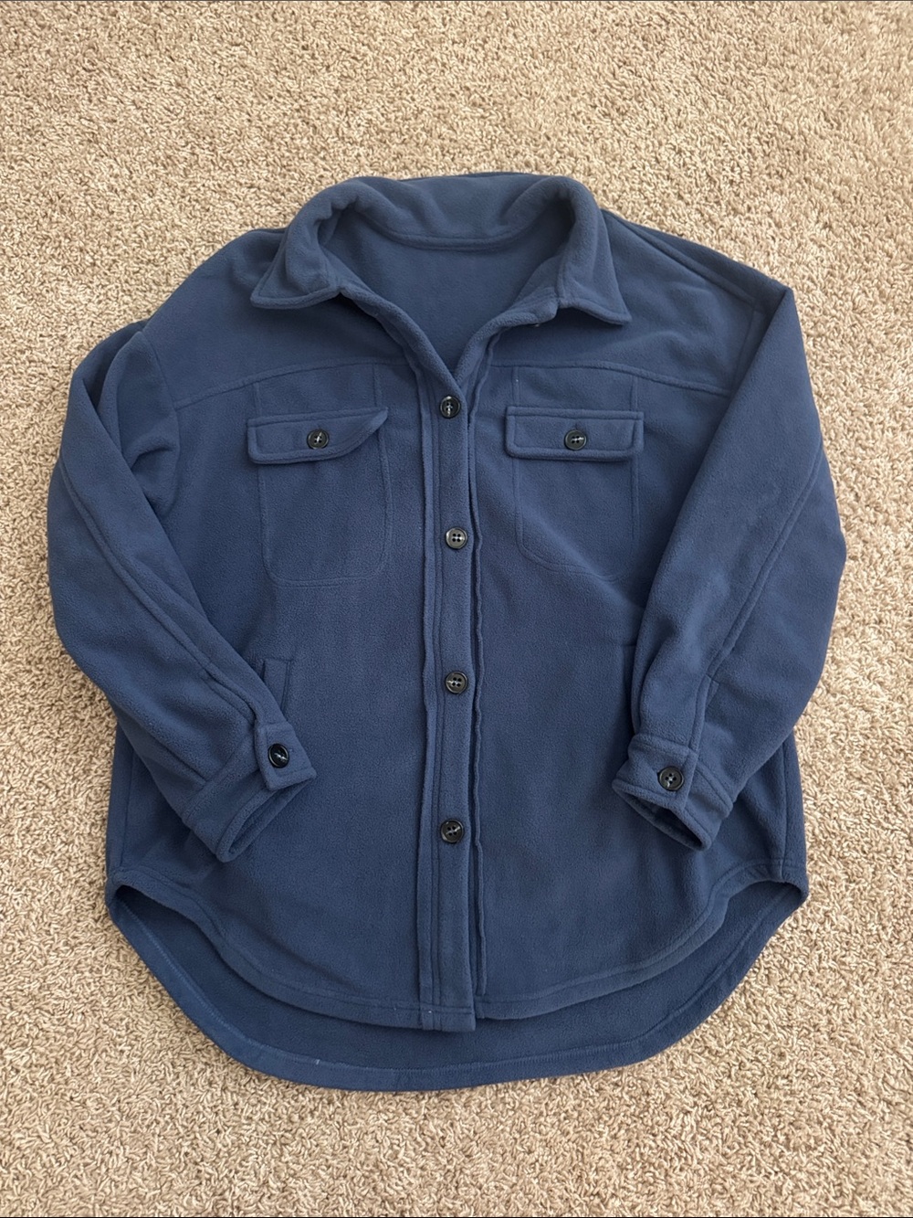 Fleece Button Down Jacket